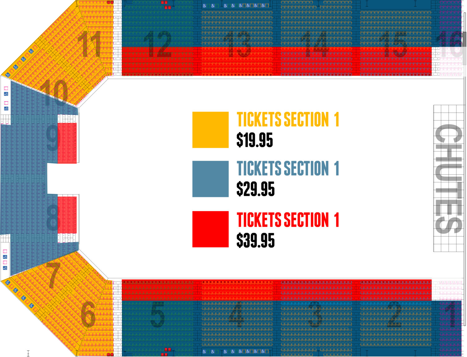 seatingchart2 Big Hat Rodeo Co. Pro Rodeos Bull Riding Family